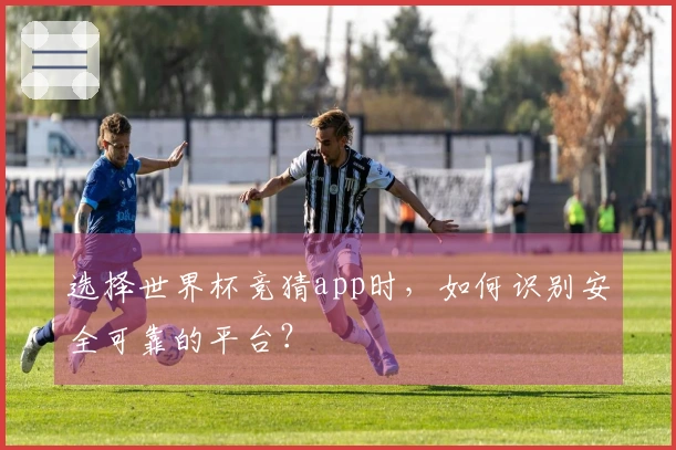 选择世界杯竞猜app时，如何识别安全可靠的平台？